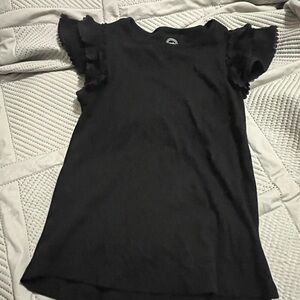 Wonder Nation Black Tee with Stylish Details